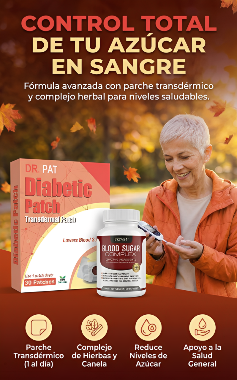 pack Control Glucosa DIABEST - Cápsulas Blood sugar complex + DIABETIC PATCH