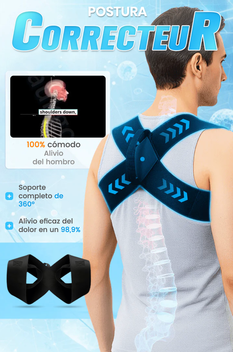 CORRECTOR POSTURAL ORTOPÉDICO – ESPALDA RECTA Y SIN DOLOR