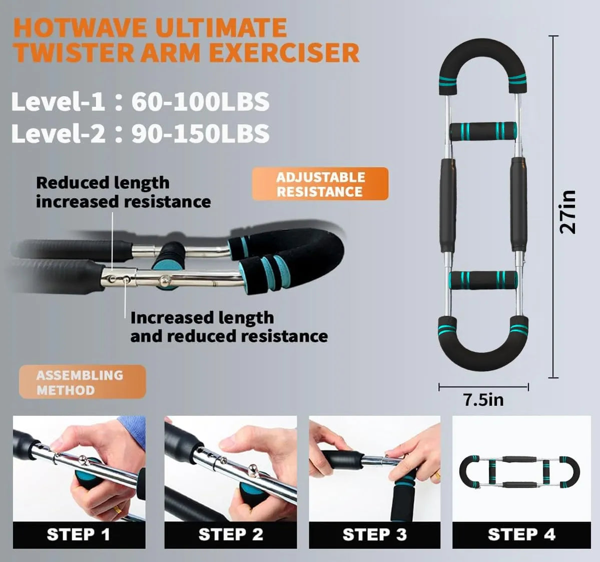 Ejercitador de Brazos PowerFit™ – Tonifica y Fortalece desde Casa 💪