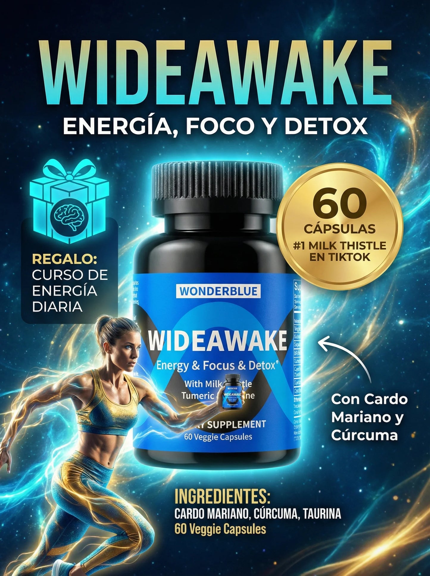WonderBlue WideAwake — Vitalidad y Energía