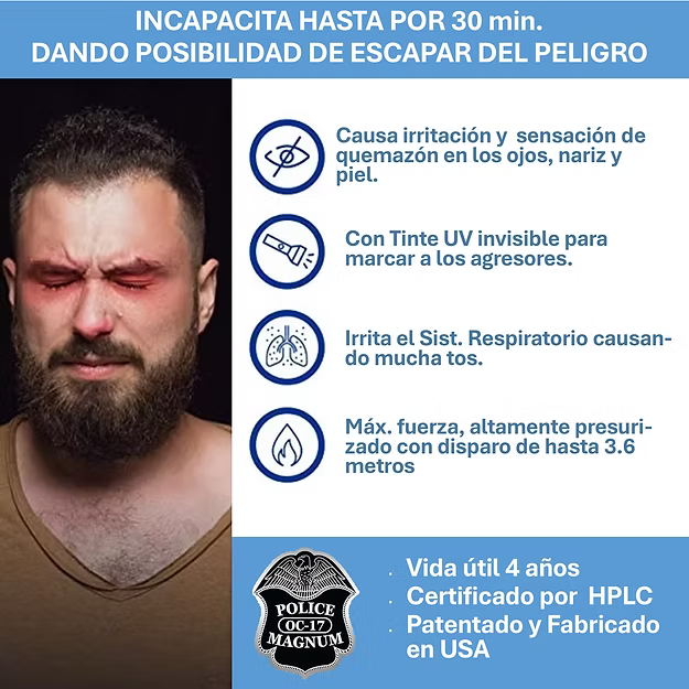 Spray Gas Pimienta Ergonómico Marca Police - (Made In Usa)