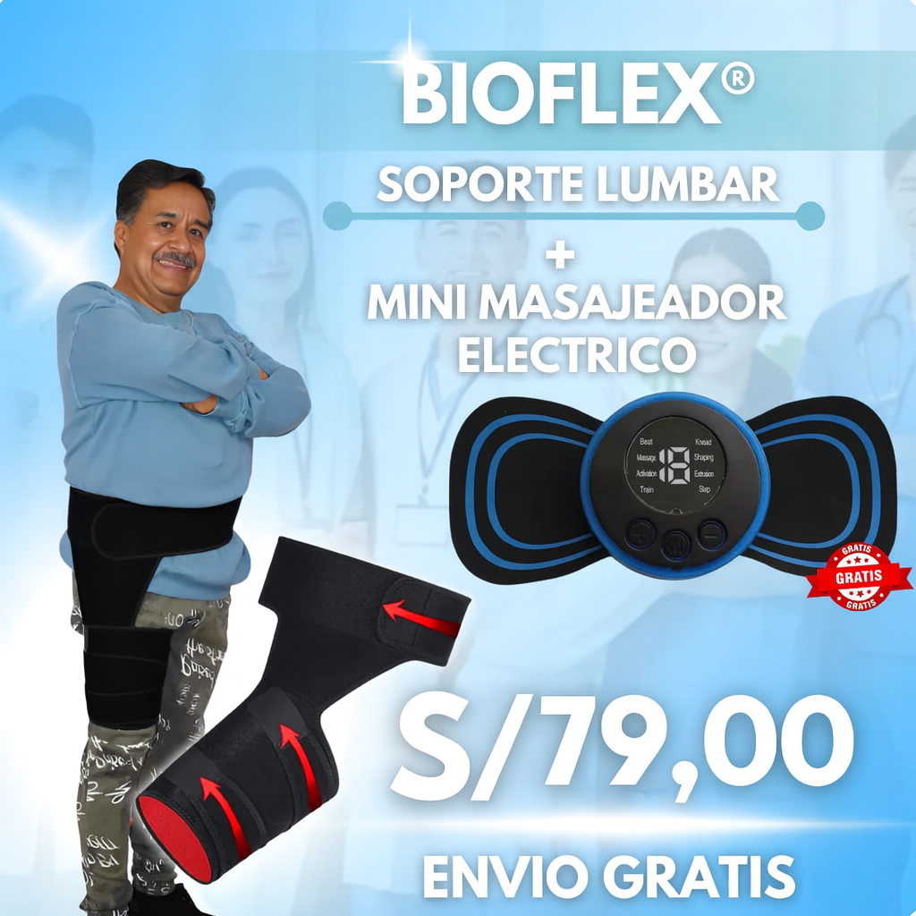 Soporte LumbarBIOFLEX® + Mini masajeador GRATIS