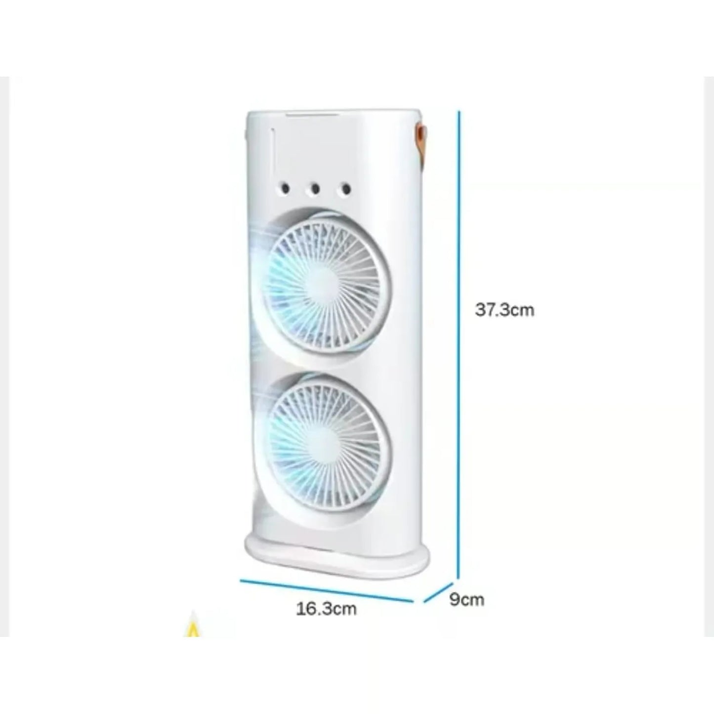Ventilador con Humificador Doble Aspa 5 en 1