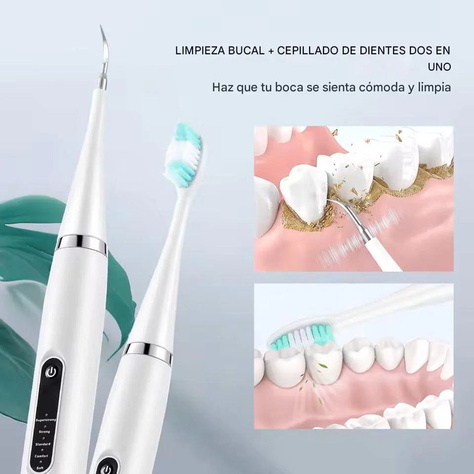 UltraDent Pro™ (2 en 1)- Remueve placa y manchas desde casa — sin pagar de más al dentista