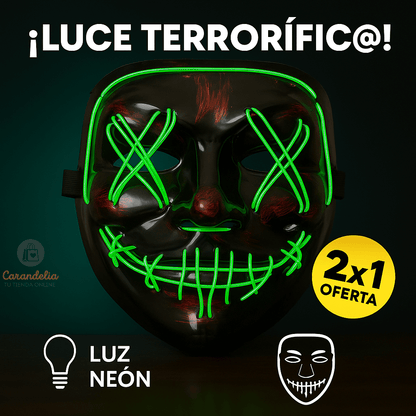 Máscara LED La Purga – Atrae todas las miradas en Halloween 👻🎃