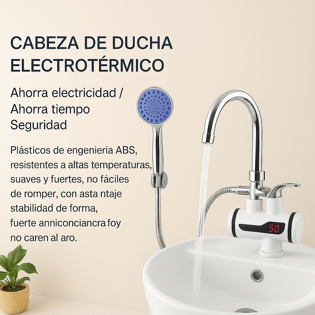 GRIFO ELECTRICO CALENTADOR DE AGUA 2 EN 1 + ENVÍO GRATIS
