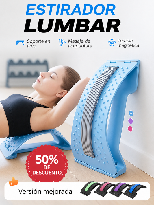 🏆Dispositivo de terapia magnética, masaje y acupuntura para la zona lumbar