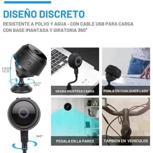 Microcamara Espia WiFi 5G HD (batería interna)