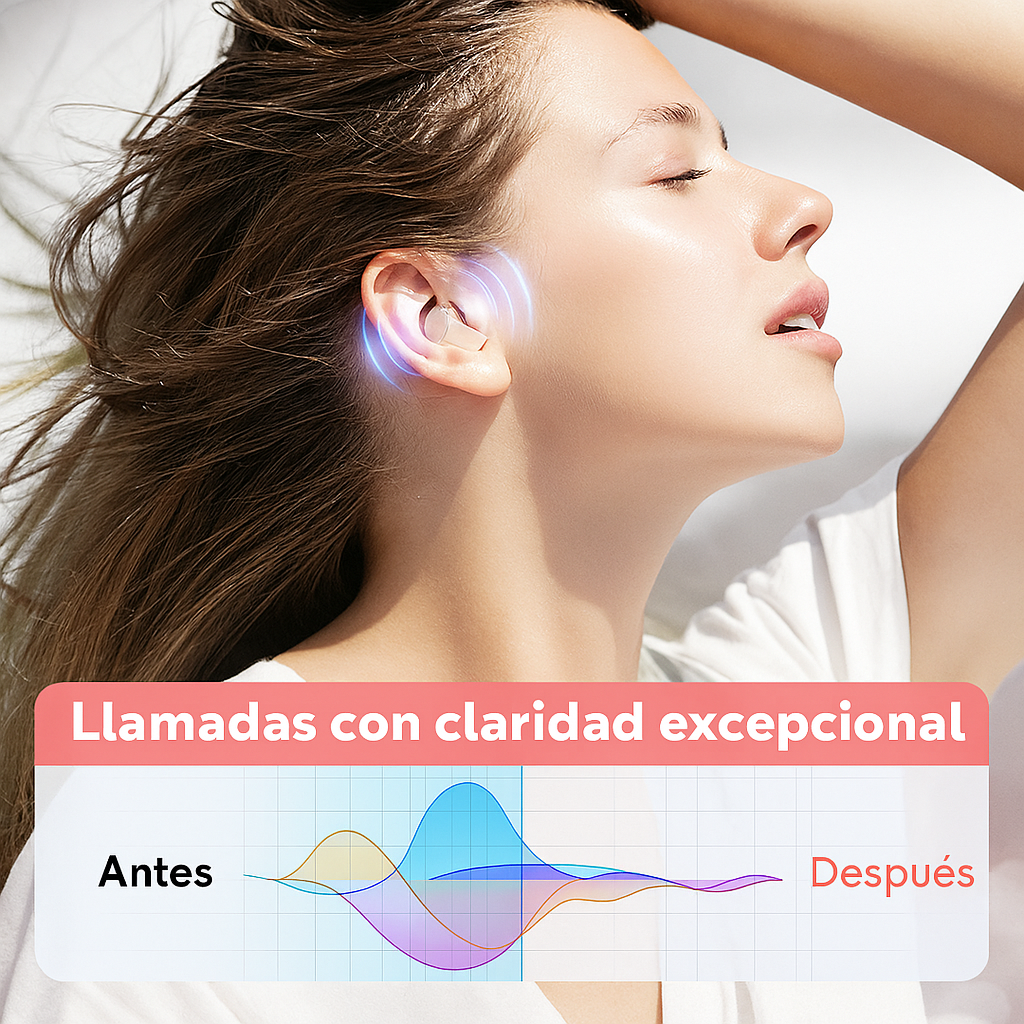 Auriculares inalámbricos con estuche convertible en forma de corazón