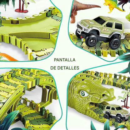 PISTA DINO TRACK FLEXIBLE QUE SE TRANSFORMA