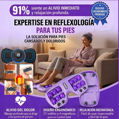 RelaxFoot Pro™ – Rodillo Masajeador de Pies Portátil + REGALO MASAJEADOR ELÉCTRICO
