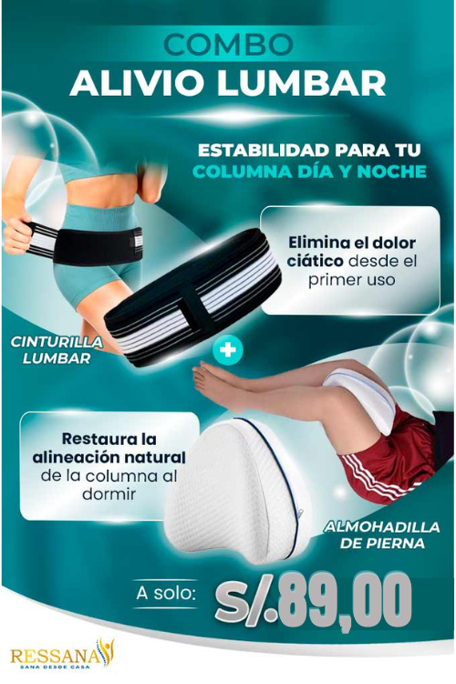 Combo Alivio Lumbar - Alivia el dolor de cadera y la ciática