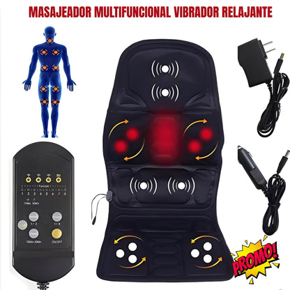 masajeador de cuerpo completo con vibración y calefacción + control remoto