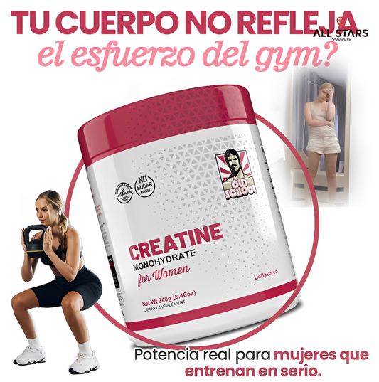 CREATINE MONOHYDRATE - Potencia el crecimiento de glúteos y piernas