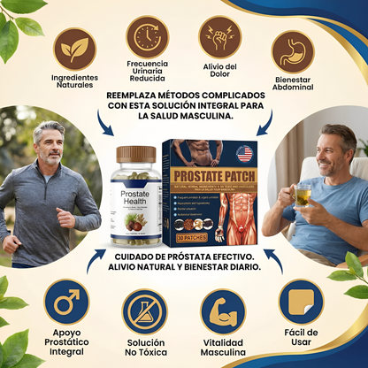Dúo Prostático - Cápsulas PROSTATE Health + PROSTATE PATCH