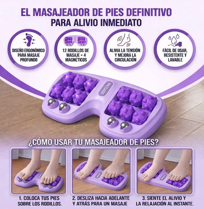 RelaxFoot Pro™ – Rodillo Masajeador de Pies Portátil + REGALO MASAJEADOR ELÉCTRICO