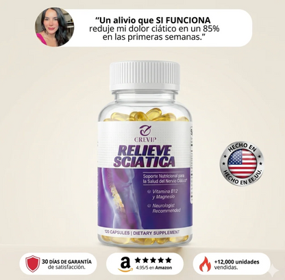 Relieve Sciatica - Adios al dolor en el nervio ciatico, espalda, calambres.