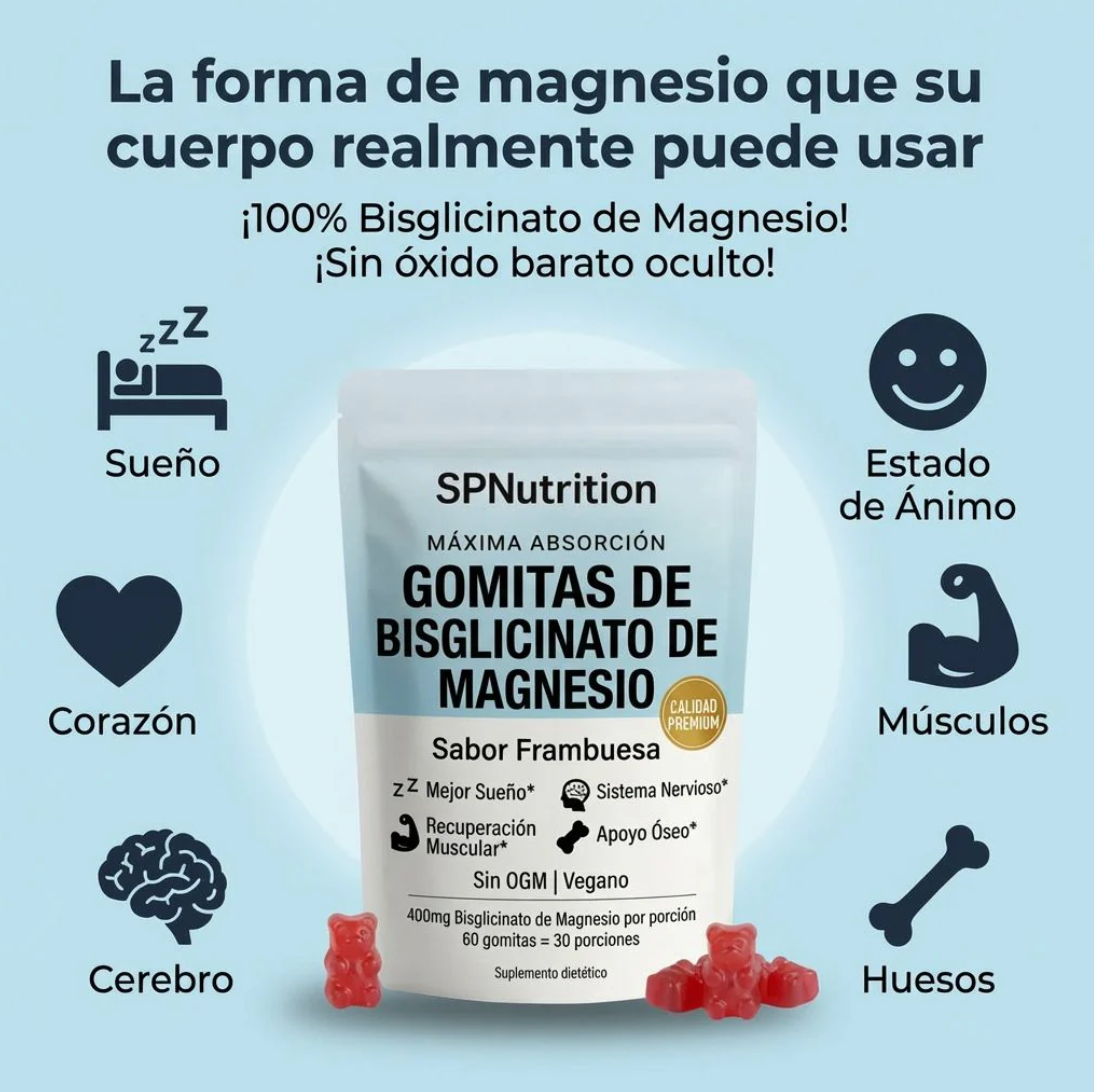 Gomitas de bisglicinato de magnesio SPNutrition
