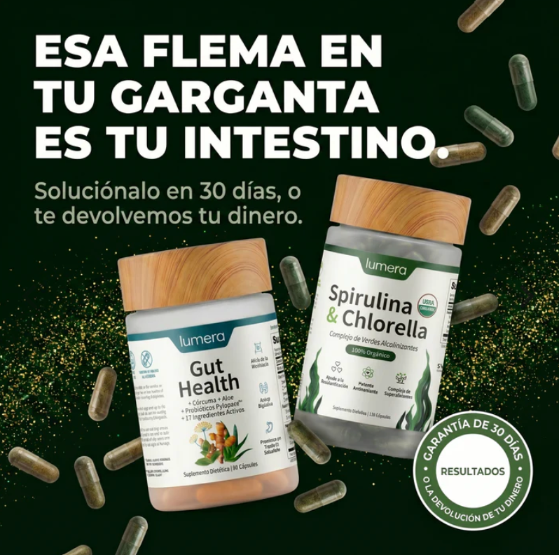 Pack de salud intestinal - Snap Supplements - Salud intestinal + Espirulina y Chlorella