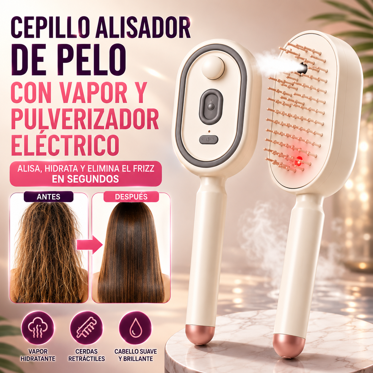 📢¡57% de descuento!! Cepillo Eléctrico con Spray y Masaje