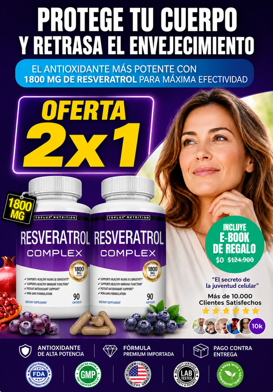 RESVERATROL TOPLUX - OFERTA 2X1