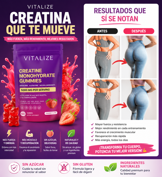 Vitalize- Gomitas de Creatina