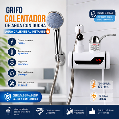 GRIFO ELECTRICO CALENTADOR DE AGUA 2 EN 1 + ENVÍO GRATIS – MI Tienda Perú
