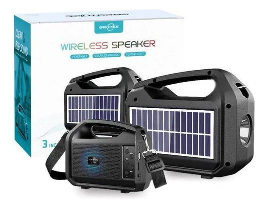 Parlante Multifuncional Solar inteligente con cargador de celular