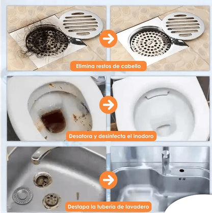 4x1 Polvo Desatorador De Tuberias 140gr