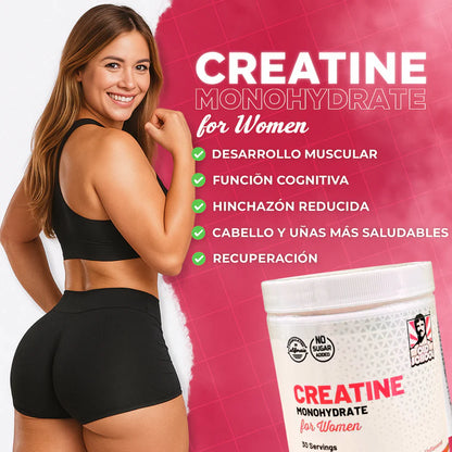 CREATINE MONOHYDRATE - Potencia el crecimiento de glúteos y piernas