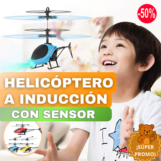 HELICÓPTERO VOLADOR CON SENSOR - Diversión que despega