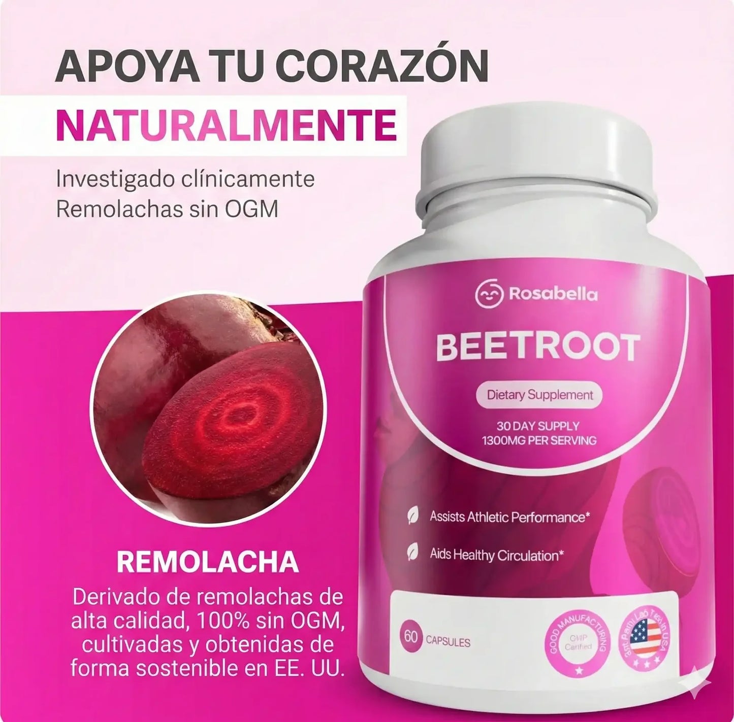 Remolacha en Cápsulas | Energía y Salud Cardiaca 💊❤️ ¡OFERTA 2x1 SOLO HOY!🔥