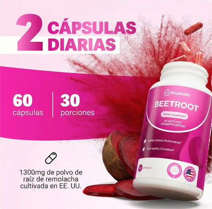 Remolacha en Cápsulas | Energía y Salud Cardiaca 💊❤️ ¡OFERTA 2x1 SOLO HOY!🔥