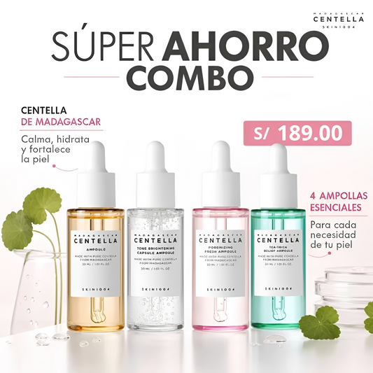 Kit de ampollas de centella de Madagascar Skin1004 (4 piezas)