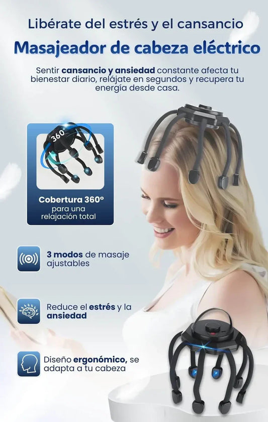 Masajeador de Cabeza Eléctrico + Envío gratis