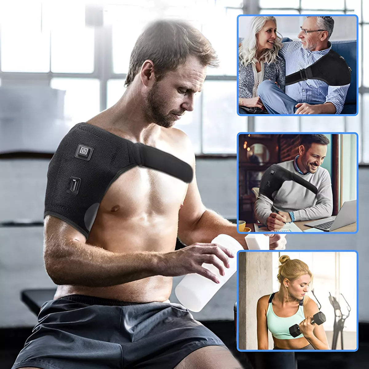 HOMBRERA TERMICA RECARGABLE (ALIVIO SIN CIRUGÍAS) + Envio Gratis