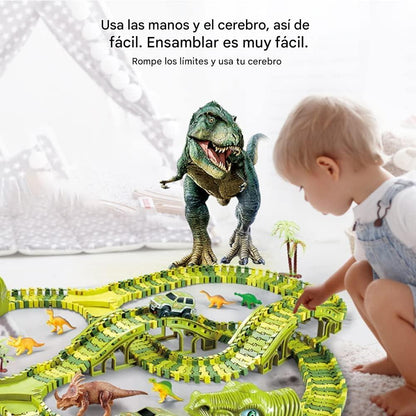 PISTA DINO TRACK FLEXIBLE QUE SE TRANSFORMA