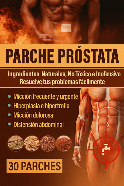 Parche Prostata Herbal: Confort, Protección y Equilibrio Interno - 30 parches oferta solo por hoy