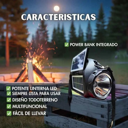 Parlante Multifuncional Solar inteligente con cargador de celular