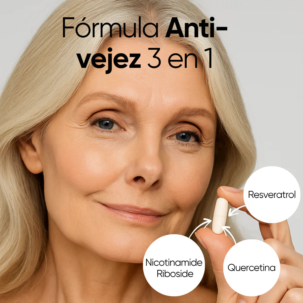 Suplemento  Antivejez NAD+ RESVERATROL