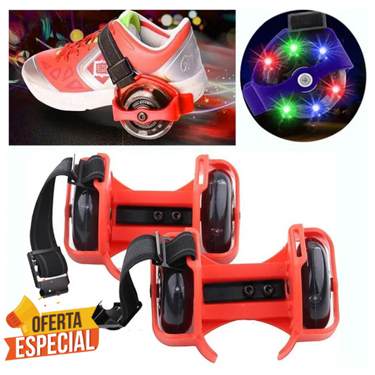 Patines de Talón Ajustables con Luz LED + ENVÍO GRATIS