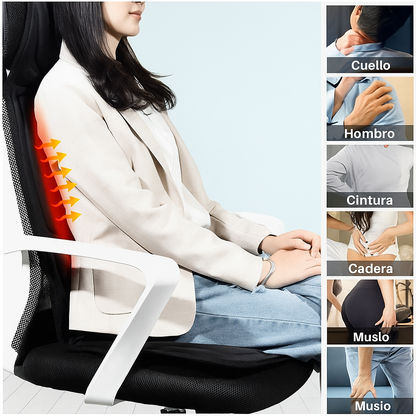 masajeador de cuerpo completo con vibración y calefacción + control remoto