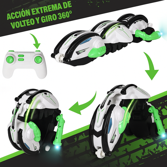 Vehículo Gusano a Control Remoto con Giro de 360°