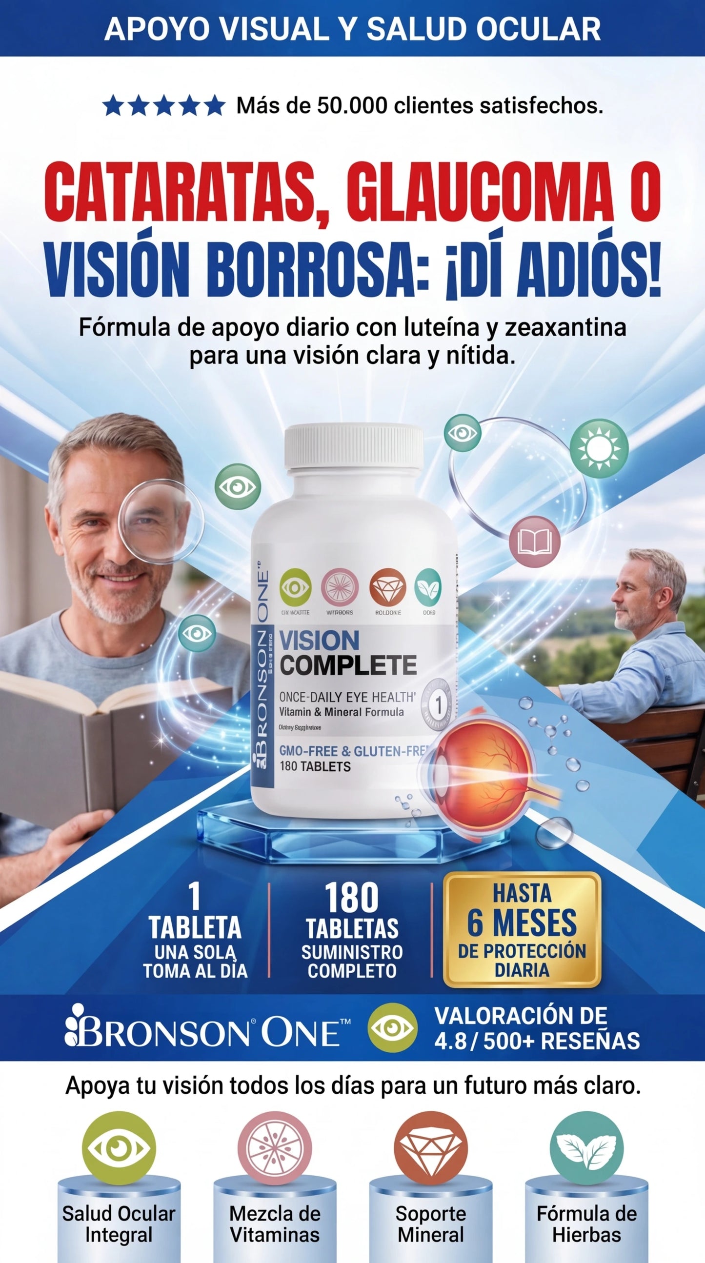 👁️ Vision Complete™ Bronson | Salud Visual Integral | Con Registro Sanitario