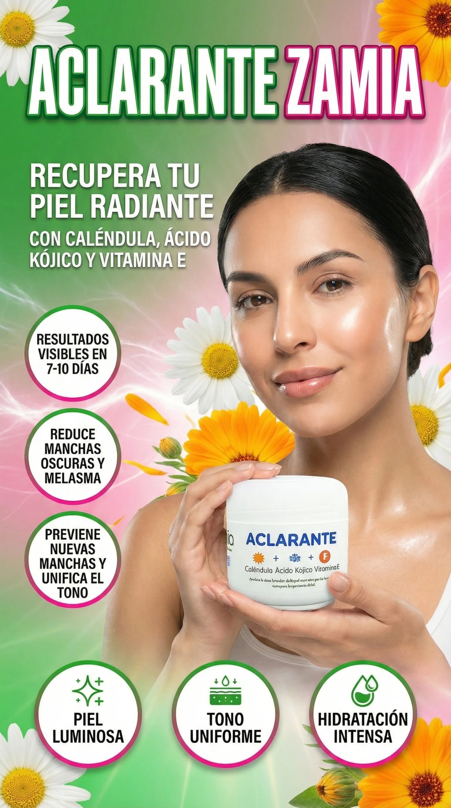 CREMA ACLARANTE ZAMIA 120 - Piel Más Uniforme y Luminosa